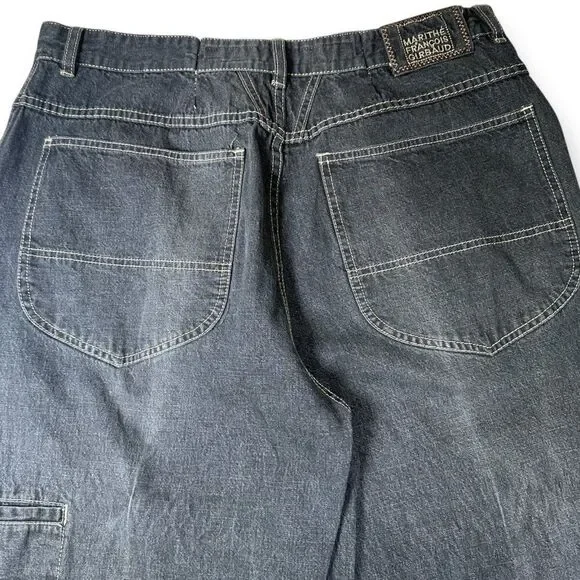 VTG Le Jean De Marithe Francois Girbaud Men’s‎ Jeans Black Size 40 Baggy Y2K